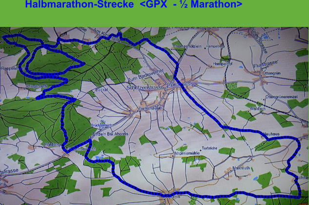 Halbmarathon-Strecke  <GPX  - ½ Marathon>